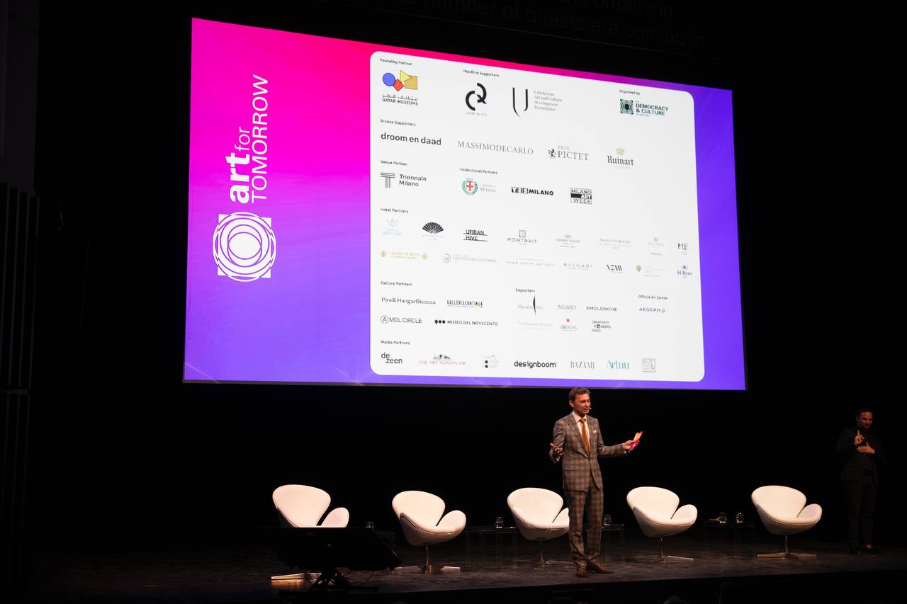 The first day of the Art for Tomorrow forum in Milan