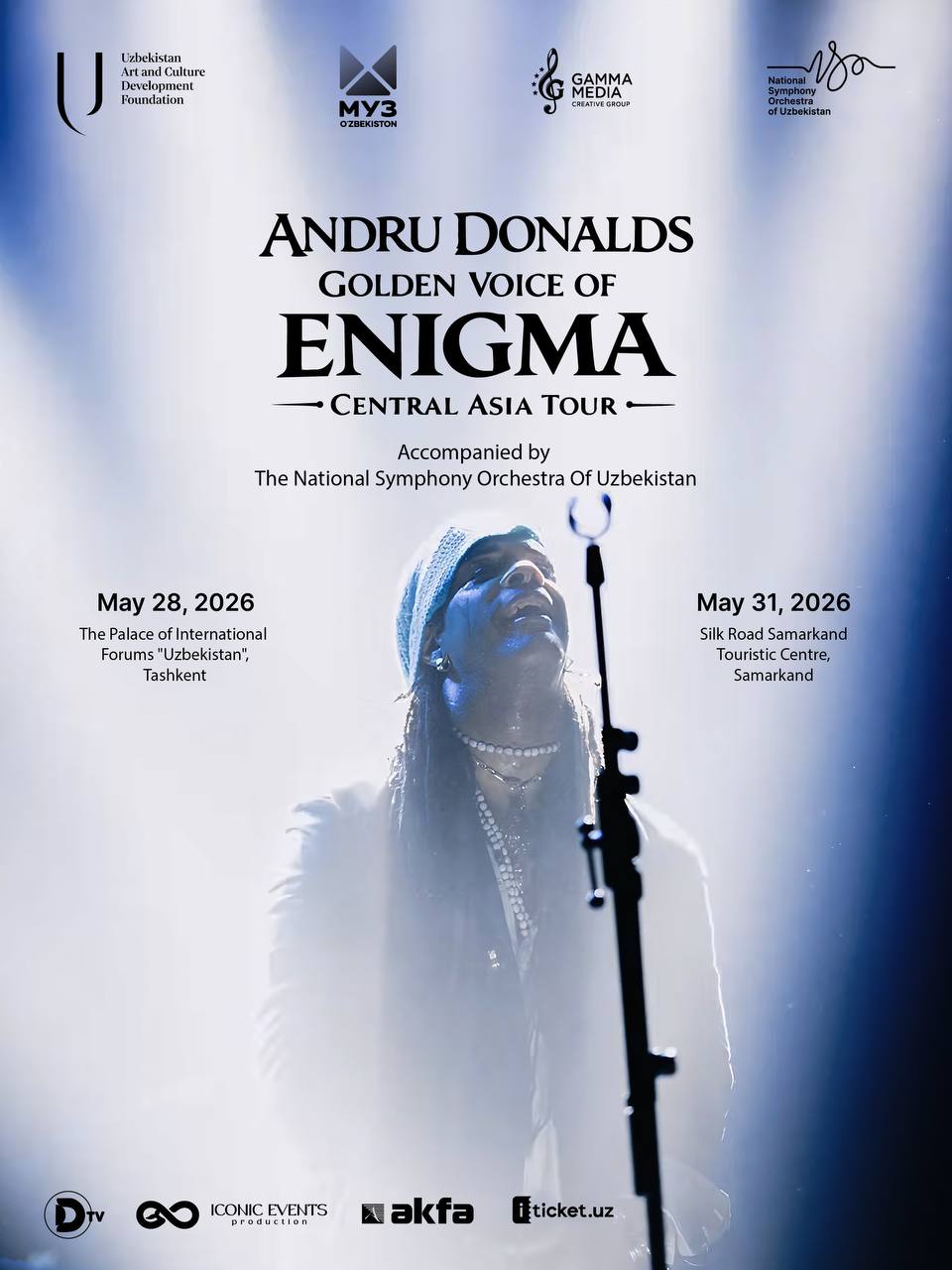 Andru Donalds to perform in Tashkent and Samarkand