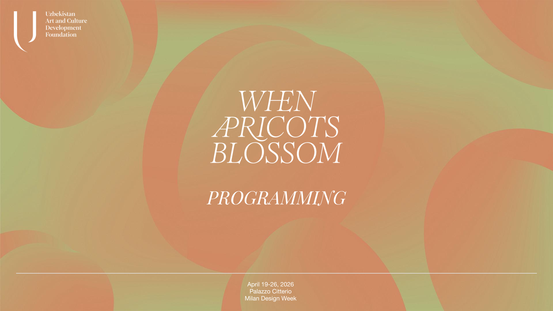 “O‘rik gullaganda” — jamoatchilik dasturi