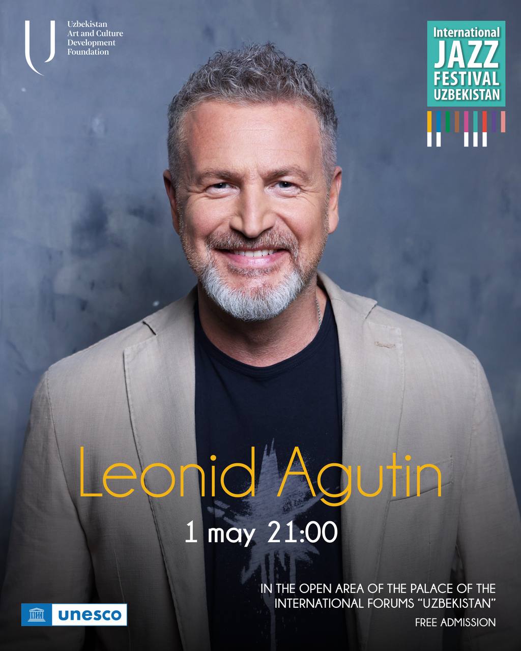 Leonid Agutin to perform at the International Jazz Festival in Tashkent
