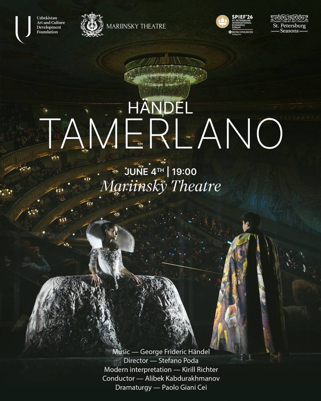 Tamerlano to be presented at the Mariinsky Theatre