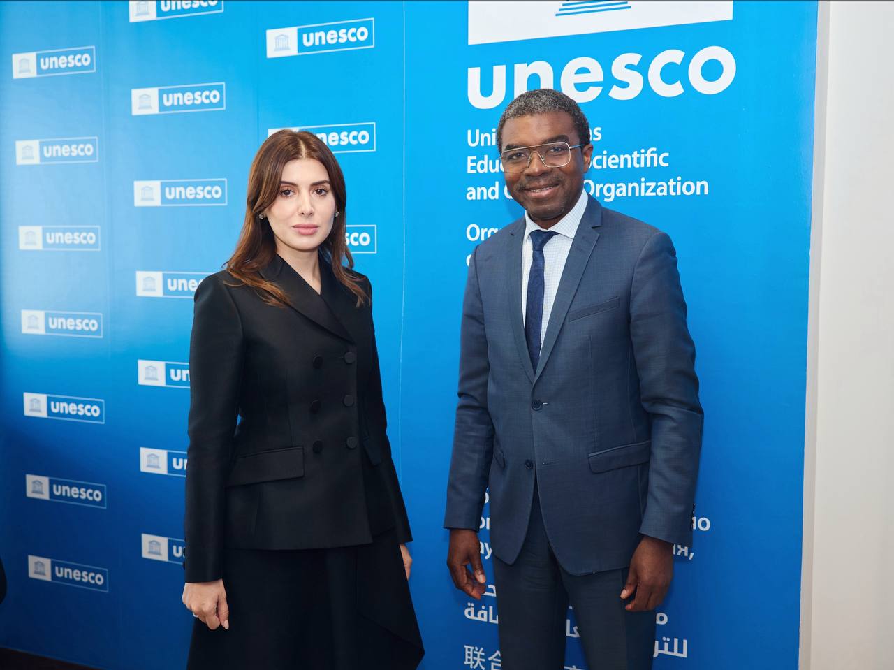 Gayane Umerova meets with the Director of the UNESCO World Heritage Centre