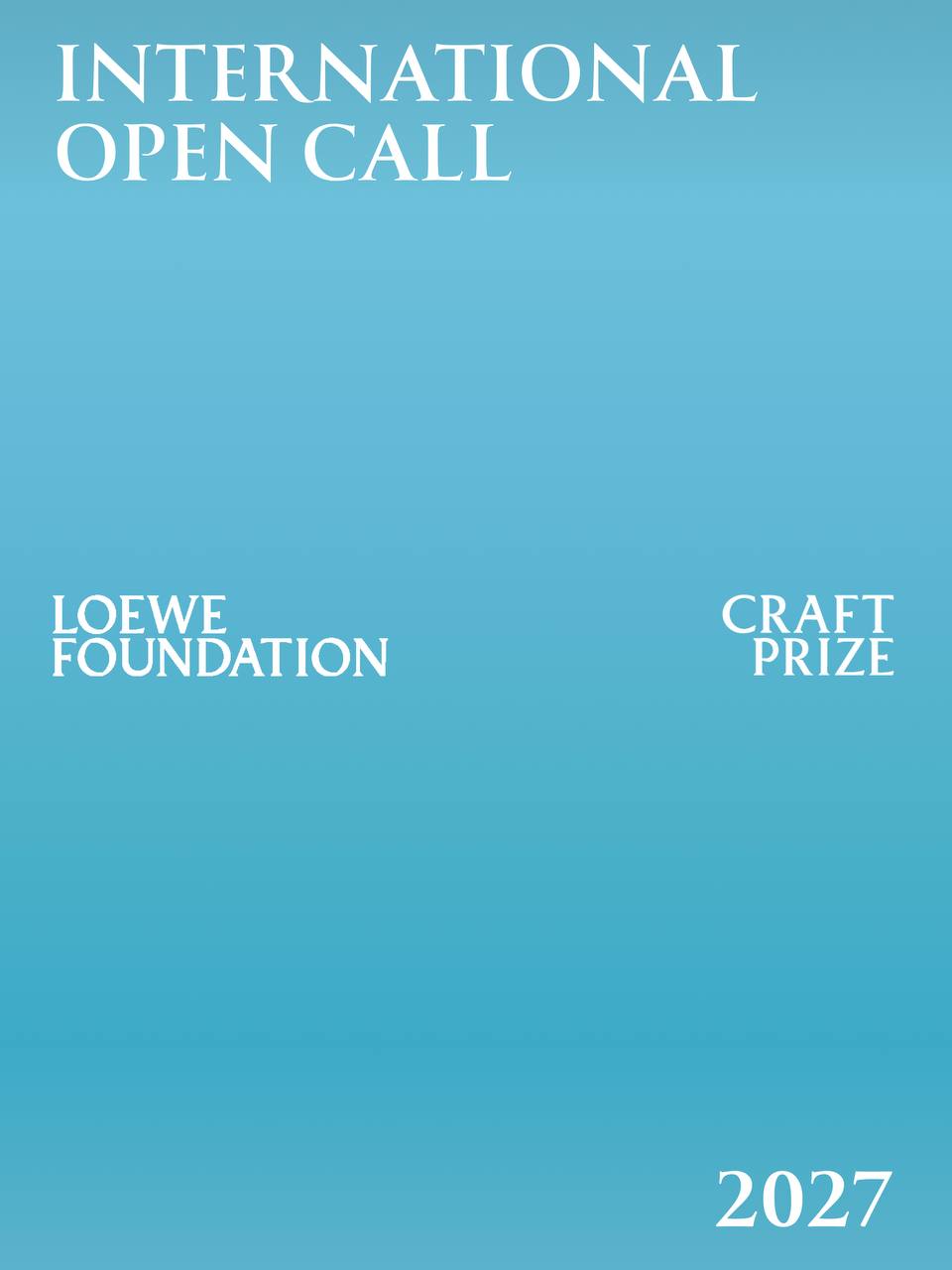 LOEWE FOUNDATION Craft Prize 2027: O‘zbekistonlik ijodkorlar uchun ochiq tanlov