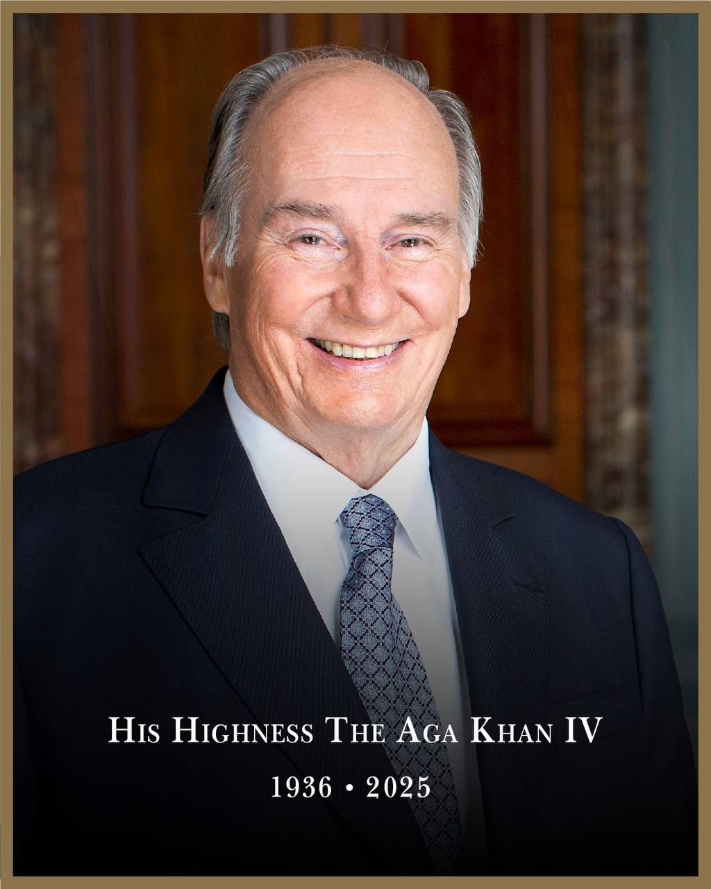 With deep sorrow, we received the news of the passing of His Highness Prince Karim Al-Hussaini, Aga Khan IV