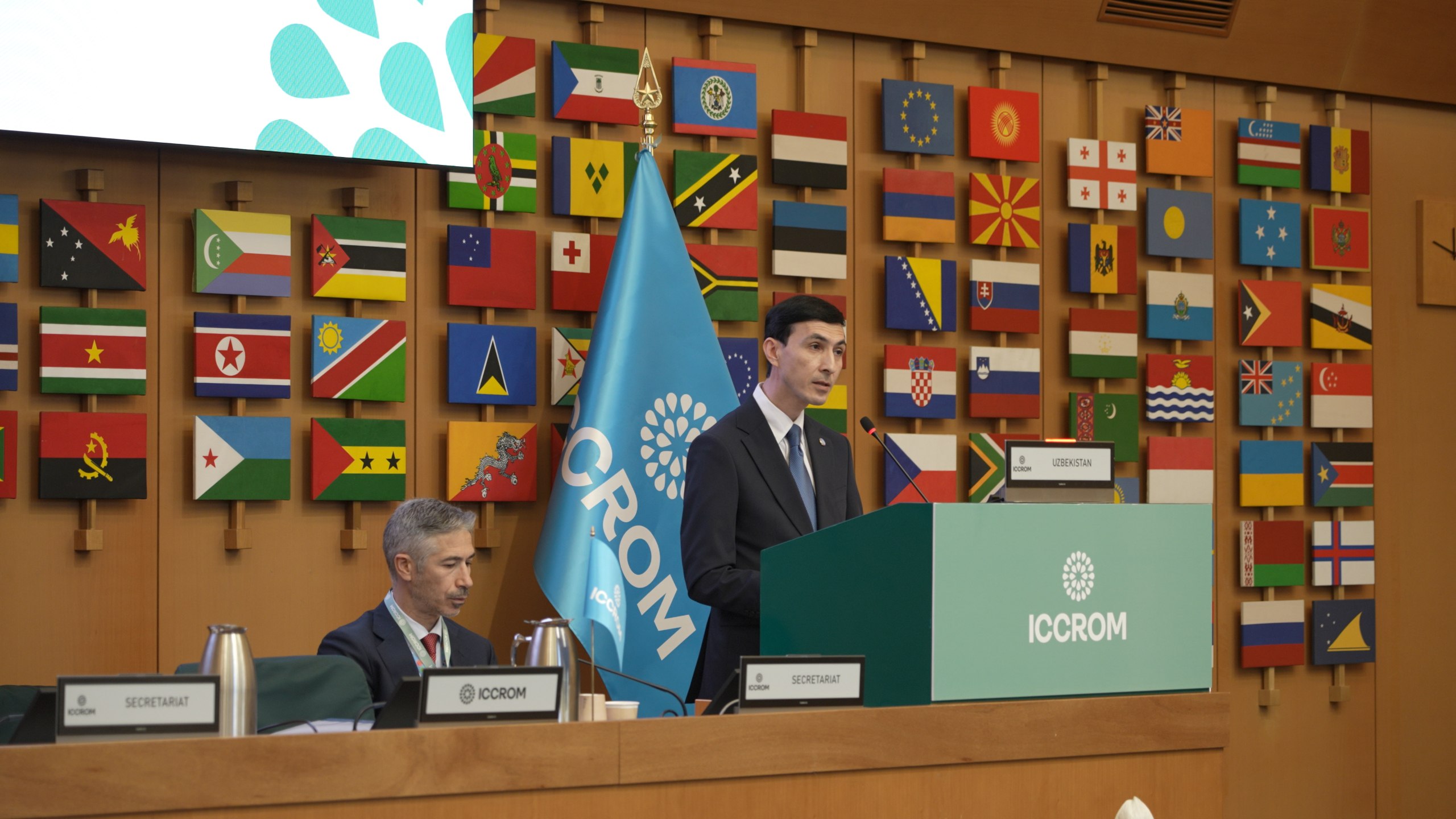 uzbekistan-welcomed-as-iccrom-member-at-34th-general-assembly-in-rome