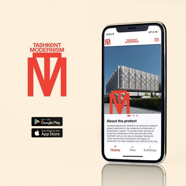 Приложение Tashkent Modernism доступно для пользователей